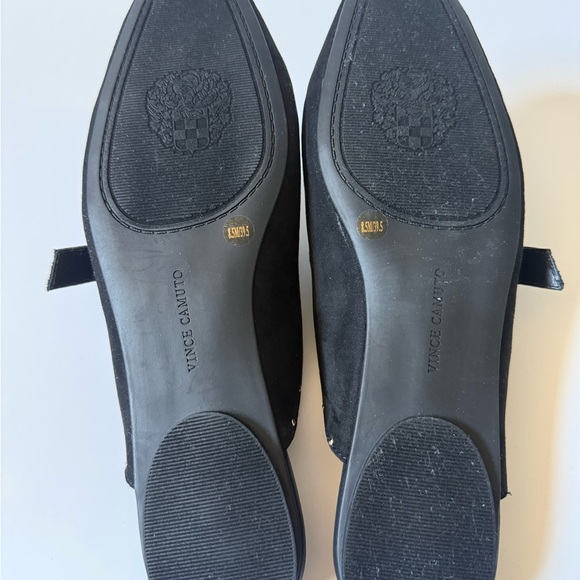 Vince Camuto Black Studded Buckle Mules - Picture 6 of 7
